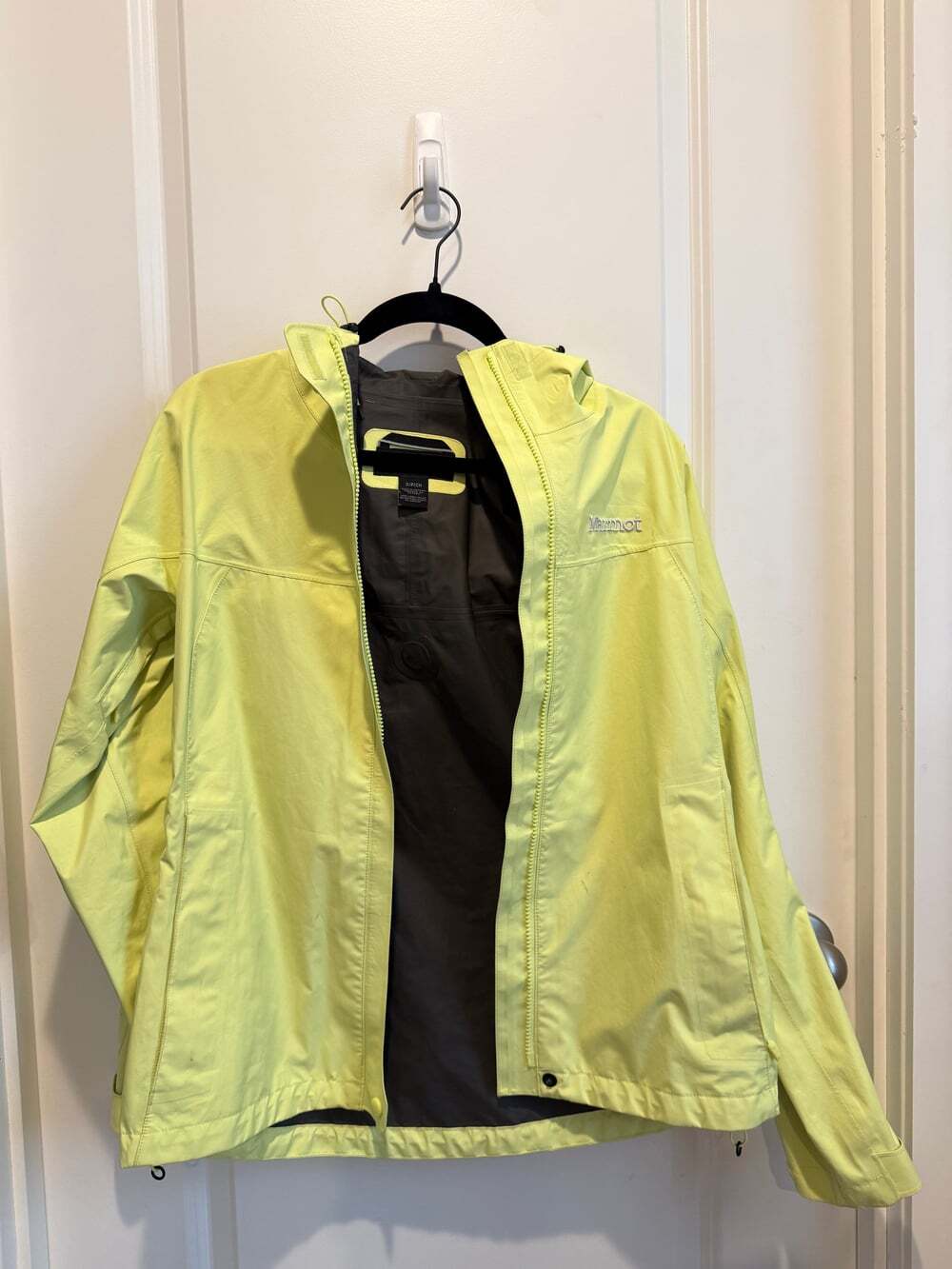 Marmot Women's Small Lime Green Waterproof Hooded Rain Jacket